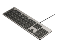 Unitek SlimTap Lekka klawiatura przewodowa szara - 1540409 - zdjęcie 4